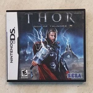 Thor God Of Thunder Nintendo DS Game Complete Sega Marvel